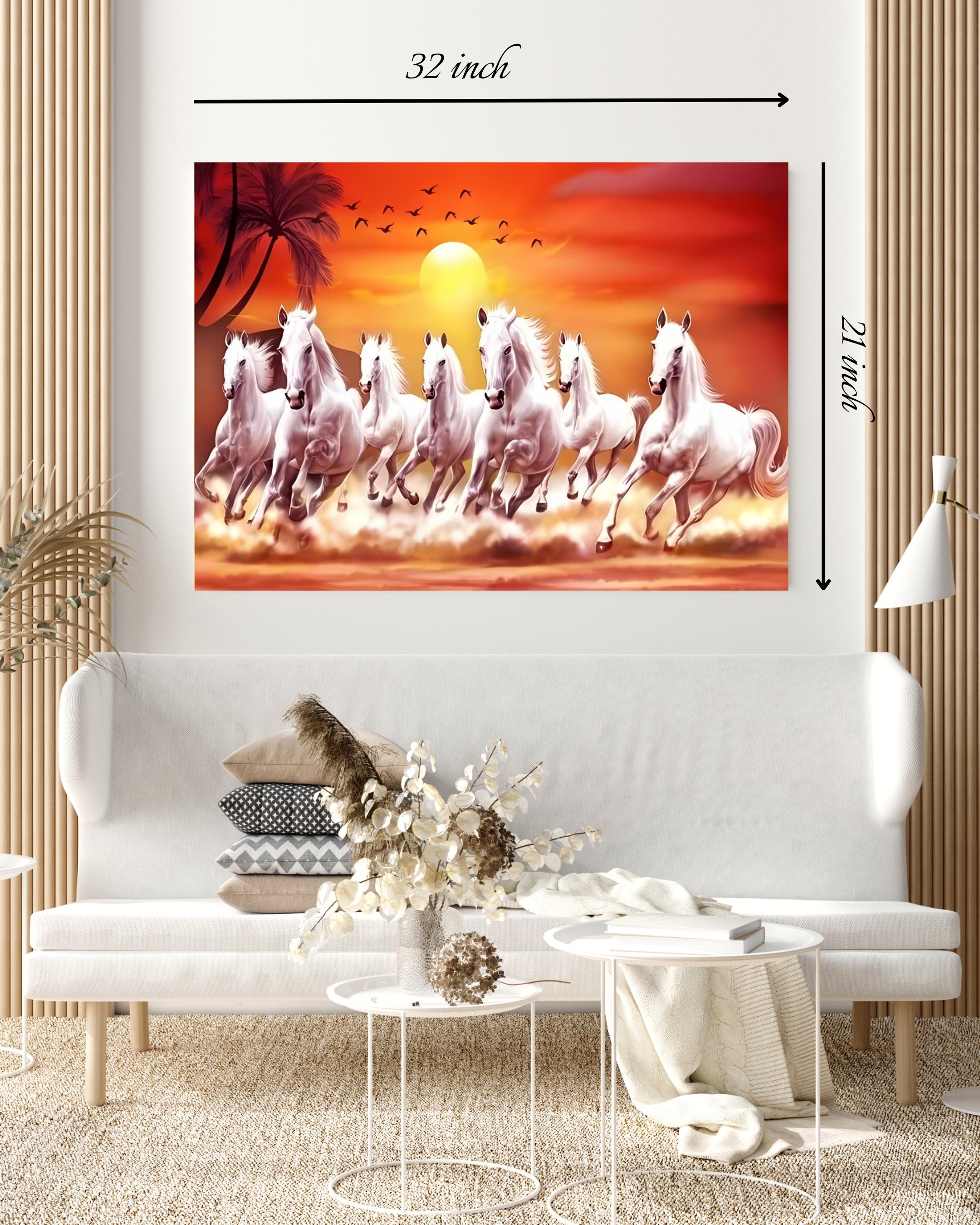 7 Horses Canvas - High Quality Wall Art