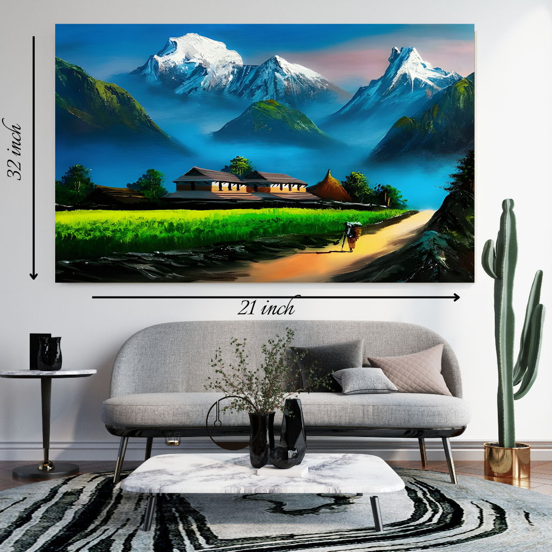 Beautiful Nepal Scenary - High Quality Wall Art