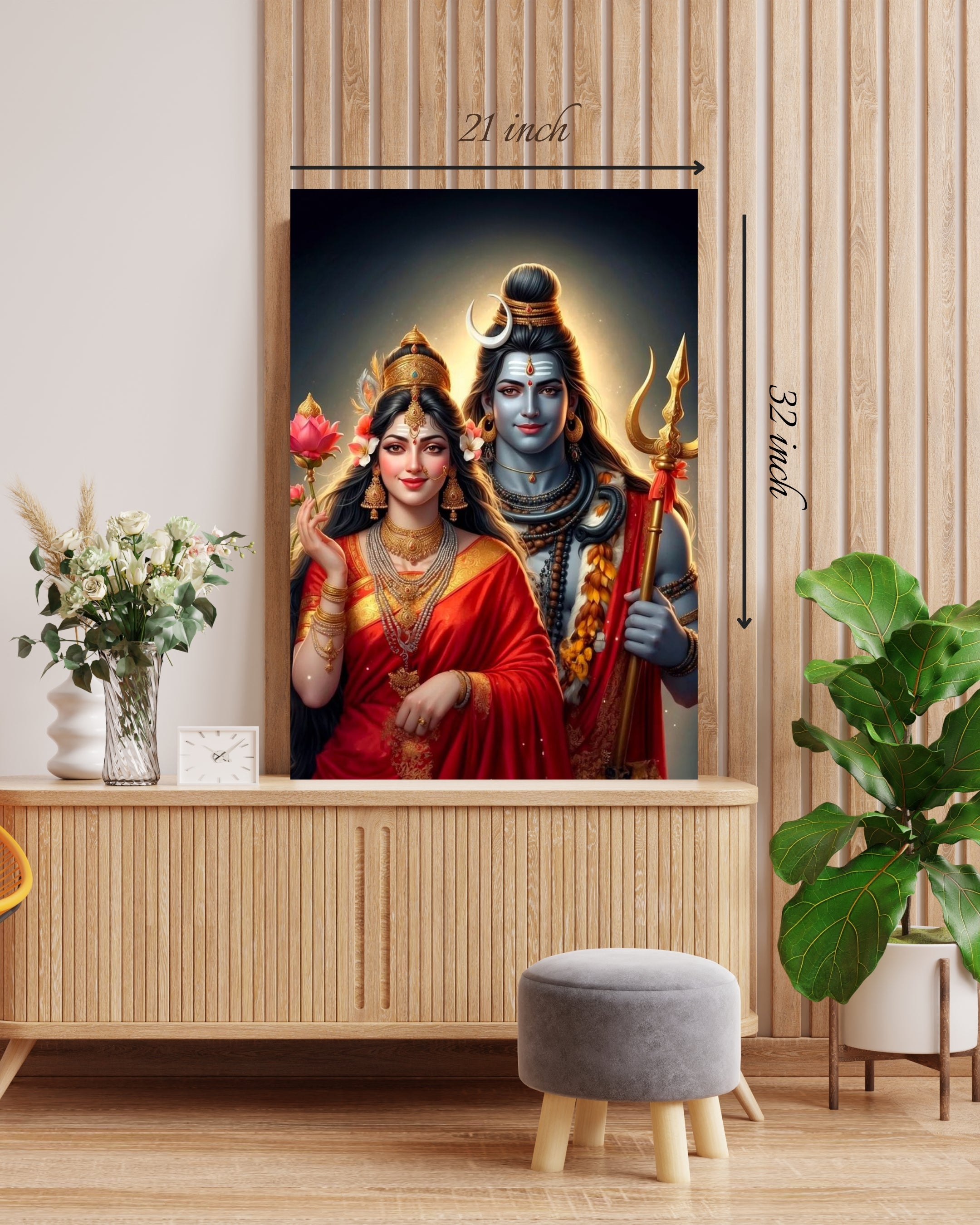 Hindu God Canvas - High Quality Wall Art