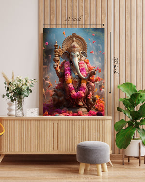 Ganesh Canvas Print – High Quality Hindu God Wall Art