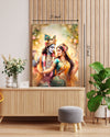 Radha Krishna Canvas Print - High Quality Hindu God Wall Art