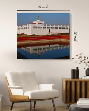 Beautiful Nepal's Lumbini Temple Canvas Print– High Quality Wall Art