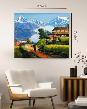 Beautiful Nepal's Scenary Canvas Print– High Quality Wall Art