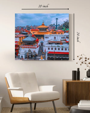 Beautiful Nepal's Pashupatinath Temple Canvas Print– High Quality Wall Art