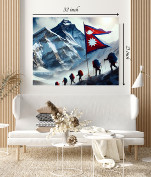 Beautiful Nepal's Mountain Scenary Canvas Print– High Quality Wall Art