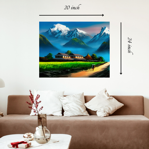 Beautiful Nepal's Scenary Canvas Print– High Quality Wall Art