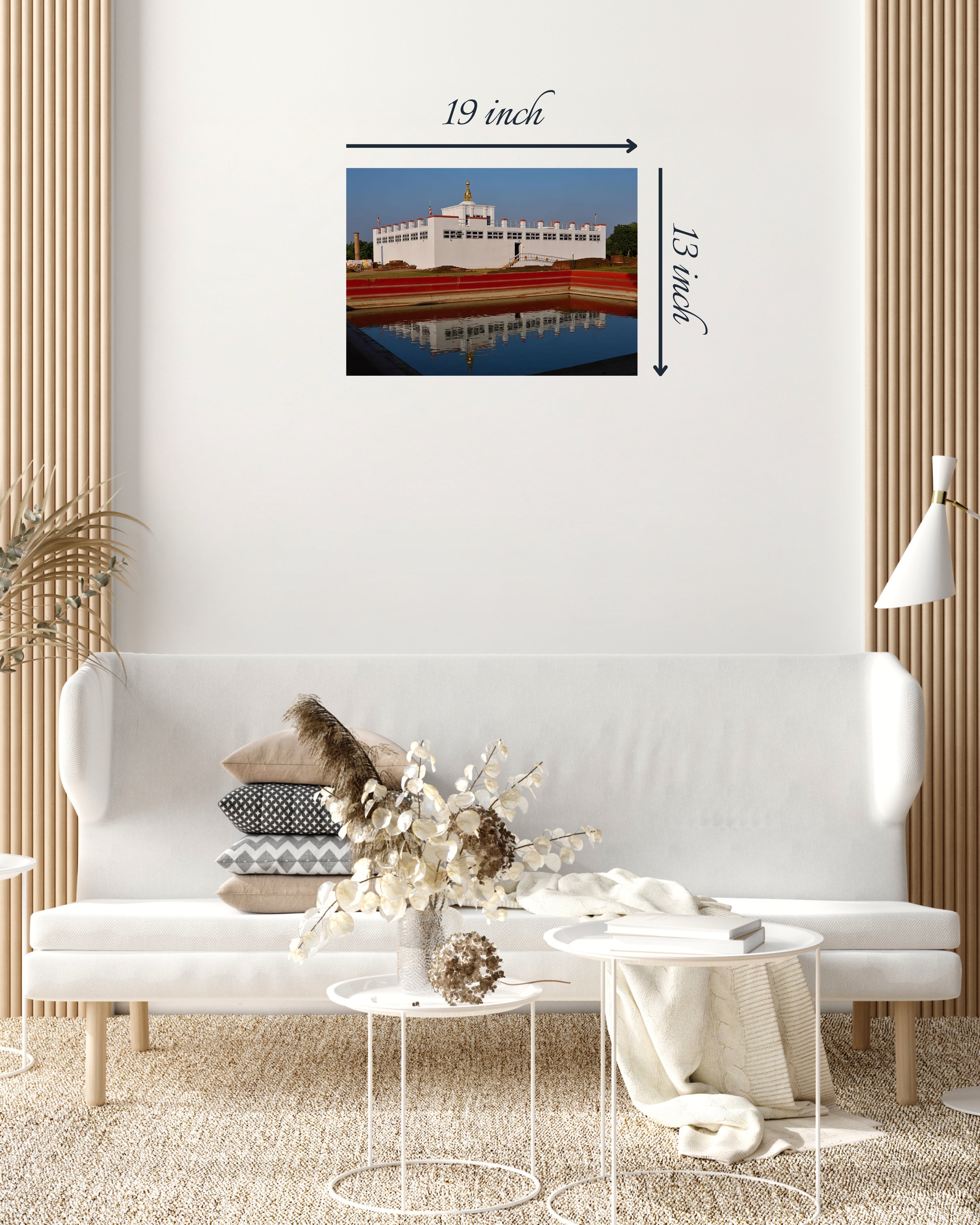 Beautiful Nepal's Lumbini Temple Canvas Print– High Quality Wall Art