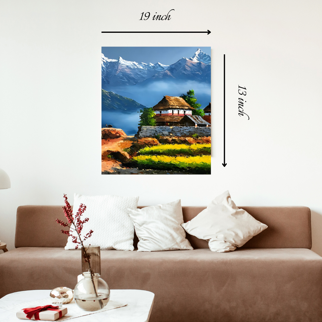 Beautiful Nepal's Scenary Canvas Print– High Quality Wall Art