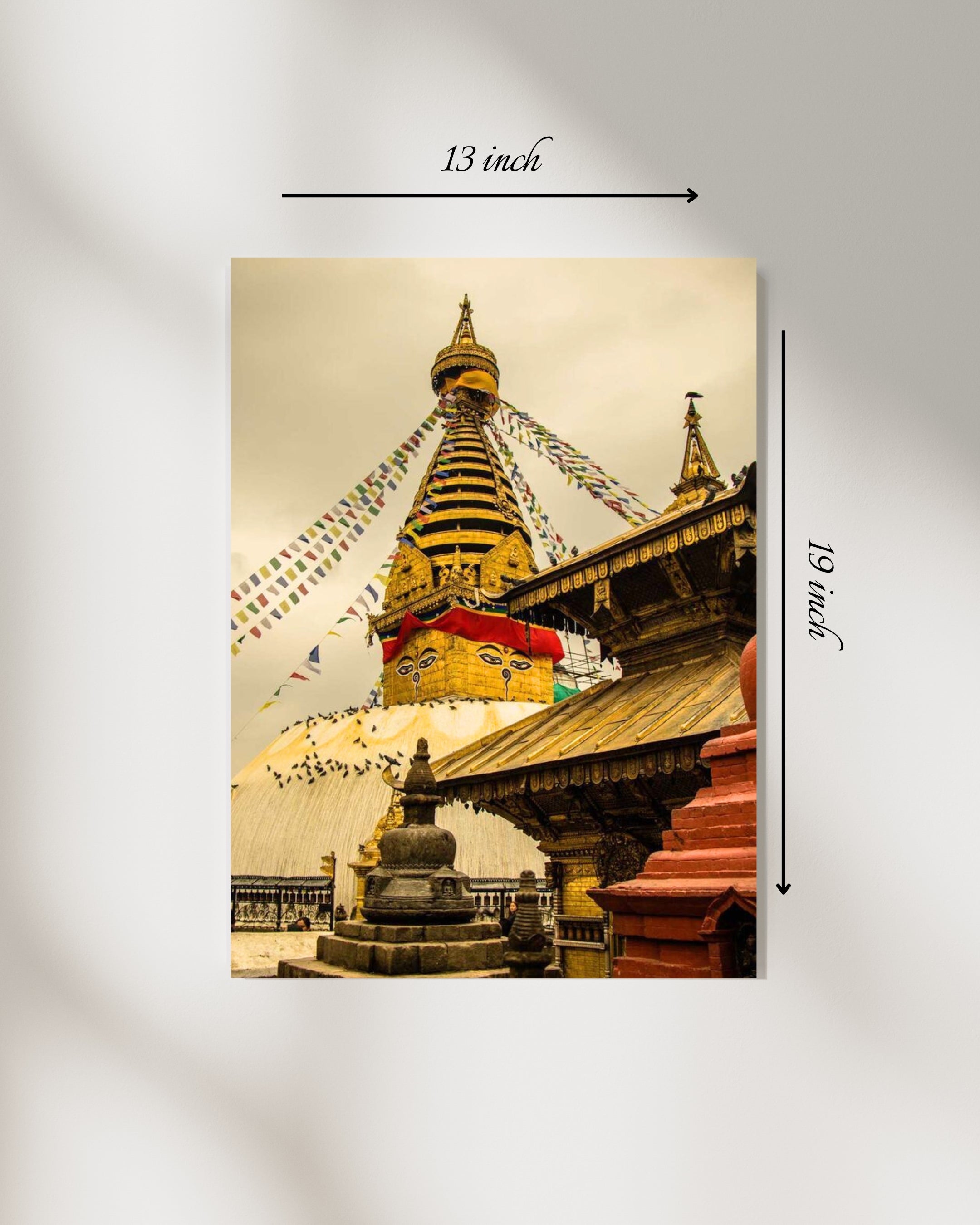 Beautiful Nepal's Swayambhunath Temple Canvas Print– High Quality Wall Art