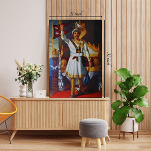 Prithivi Narayan Shah Canvas Print – High Quality Wall Art