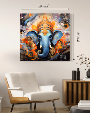 Ganesh Canvas Print – High Quality Hindu God Wall Art