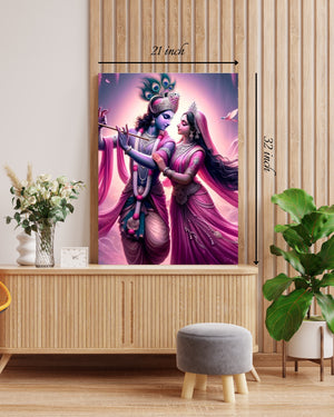 Radha Krishna – High Quality Hindu God Wall Art