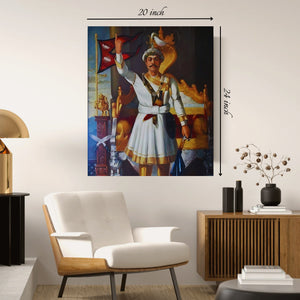 Prithivi Narayan Shah Canvas Print – High Quality Wall Art