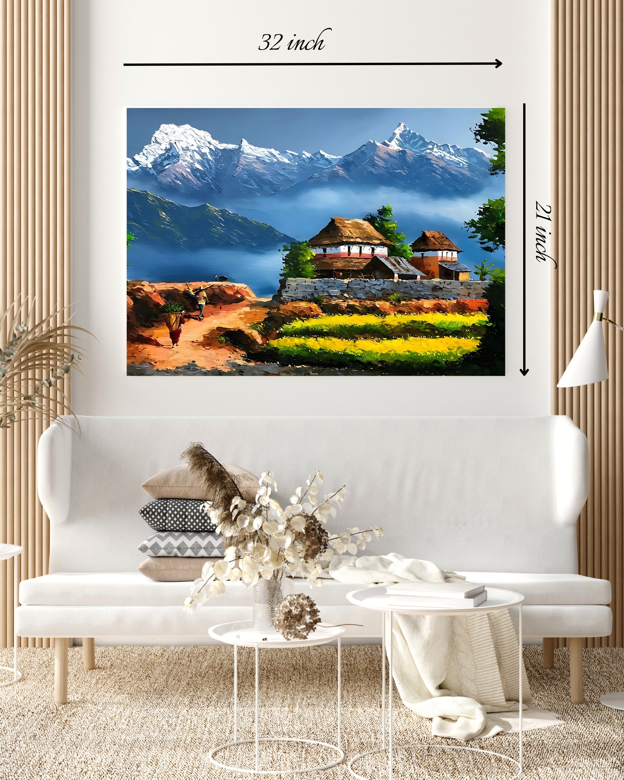 Beautiful Nepal's Scenary Canvas Print– High Quality Wall Art