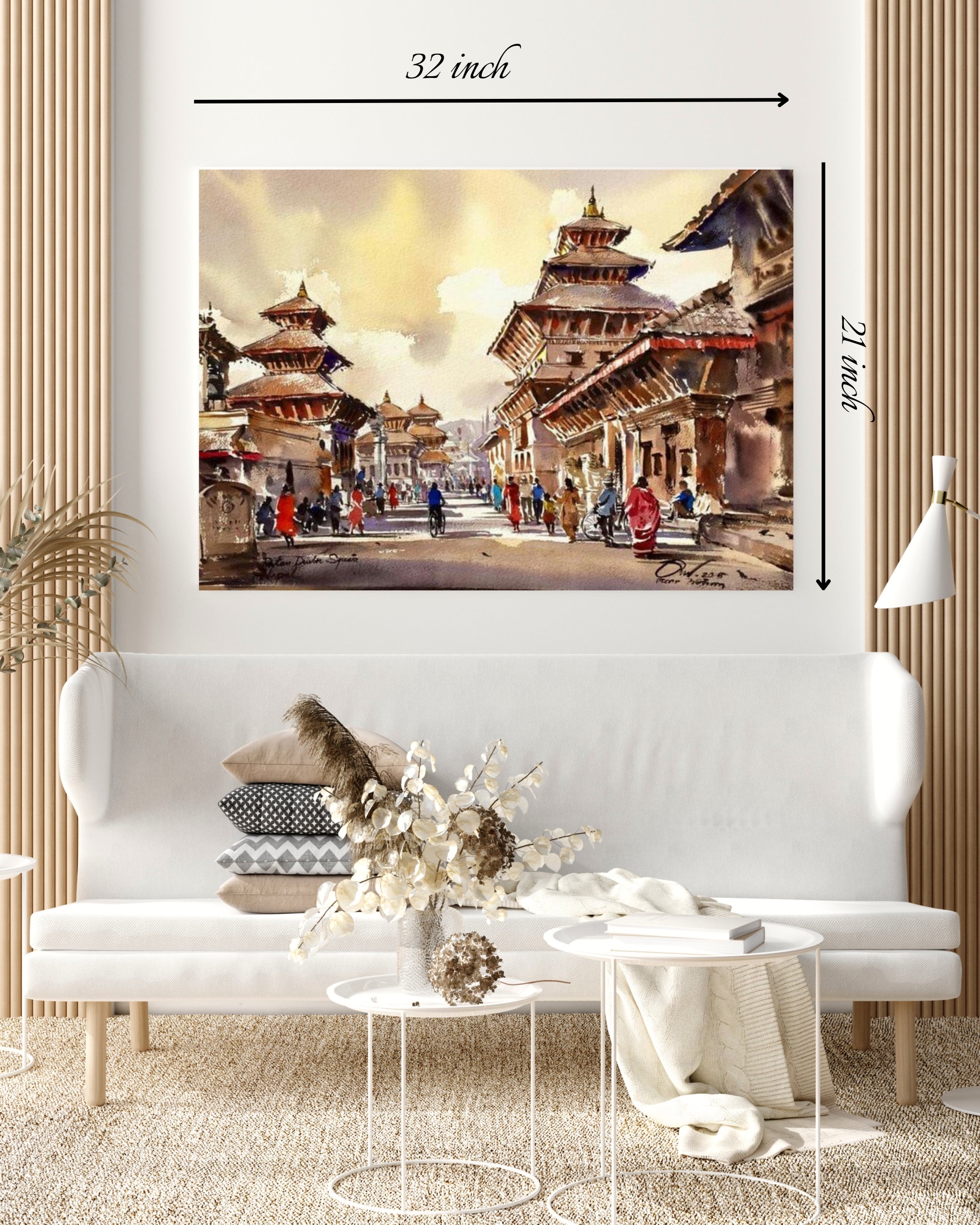 Beautiful Nepal's Patan Durbar Square Canvas Print– High Quality Wall Art