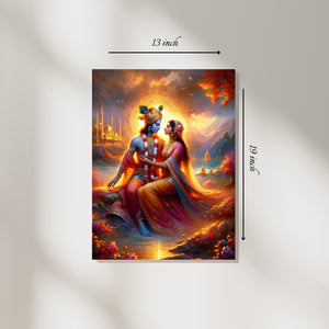 Radha Krishna – High Quality Hindu God Wall Art