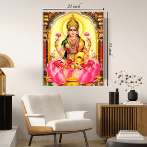 Goddess Lakshmi Canvas Print – High Quality Hindu God Wall Art