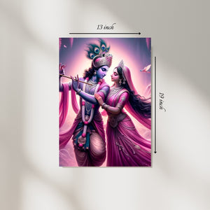 Radha Krishna – High Quality Hindu God Wall Art