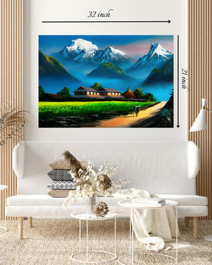 Beautiful Nepal's Scenary Canvas Print– High Quality Wall Art