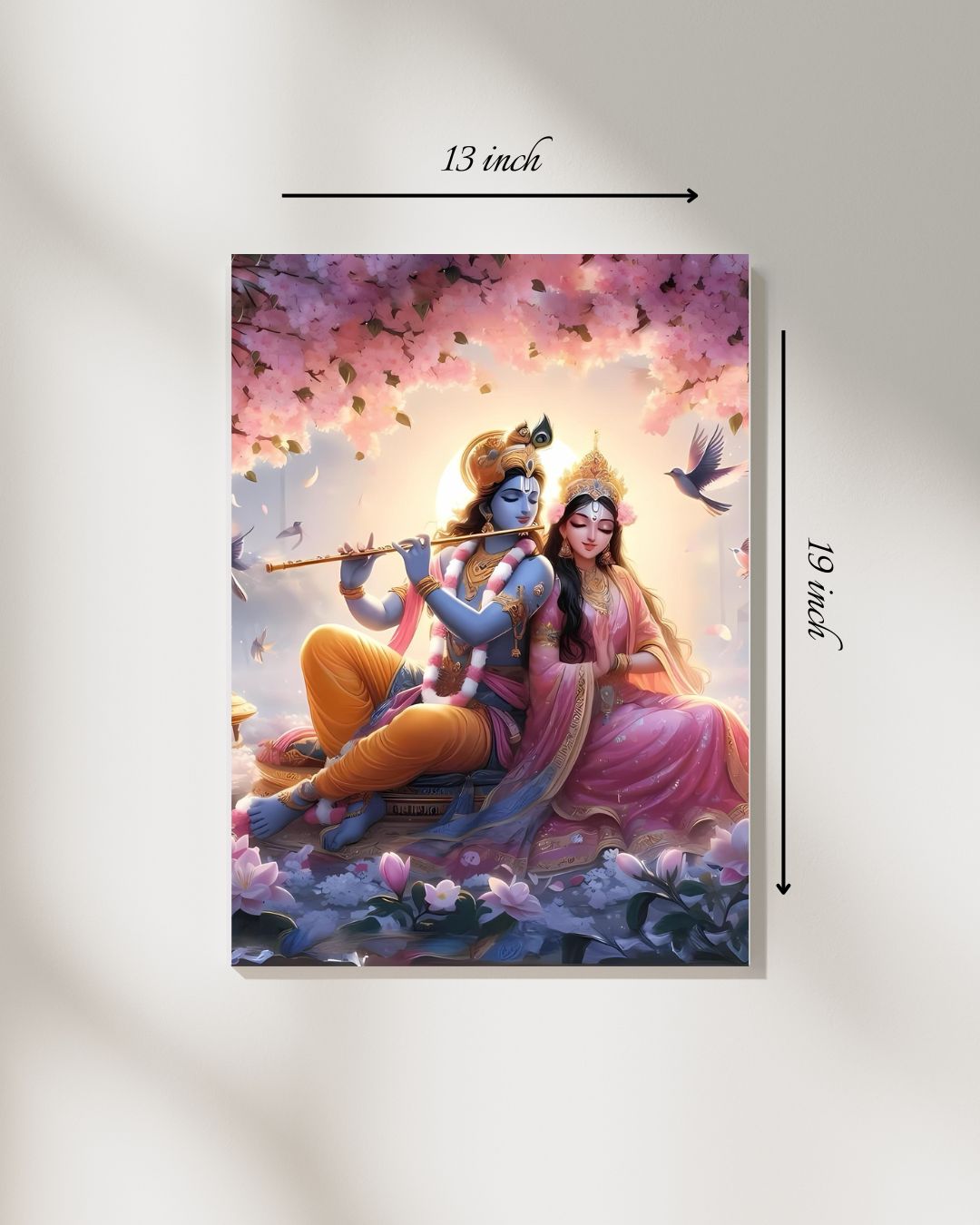 Radha Krishna – High Quality Hindu God Wall Art