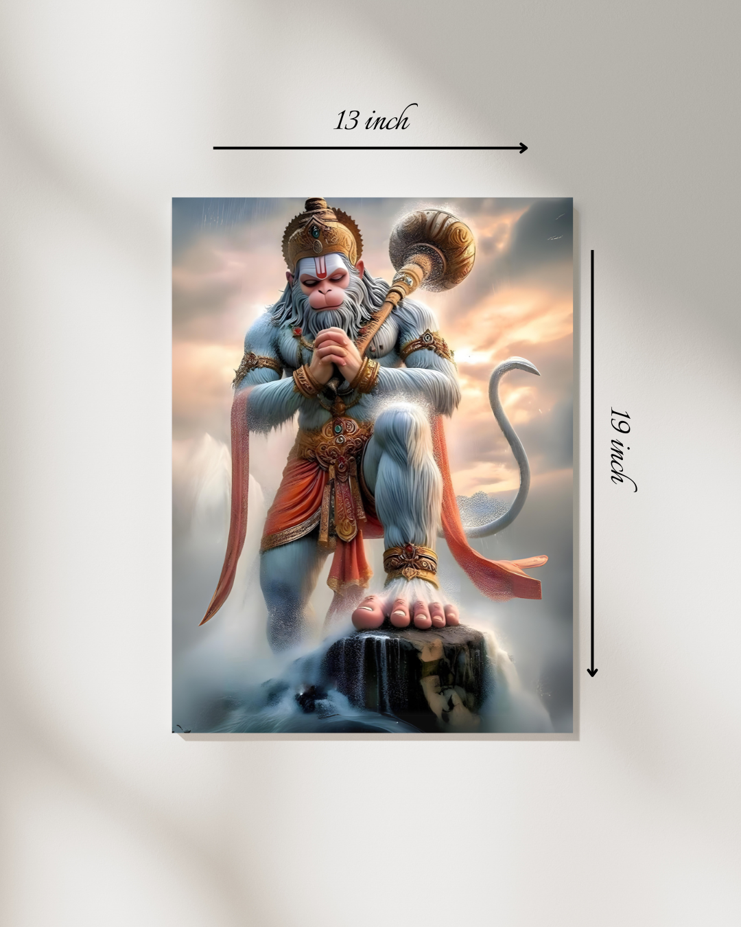 Hanuman Canvas Print – High Quality Hindu God Wall Art