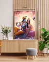 Radha Krishna – High Quality Hindu God Wall Art