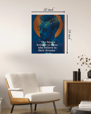 The Future Belongs To Those Who Believe in their Dreams Motivational Quote – High Quality Wall Art