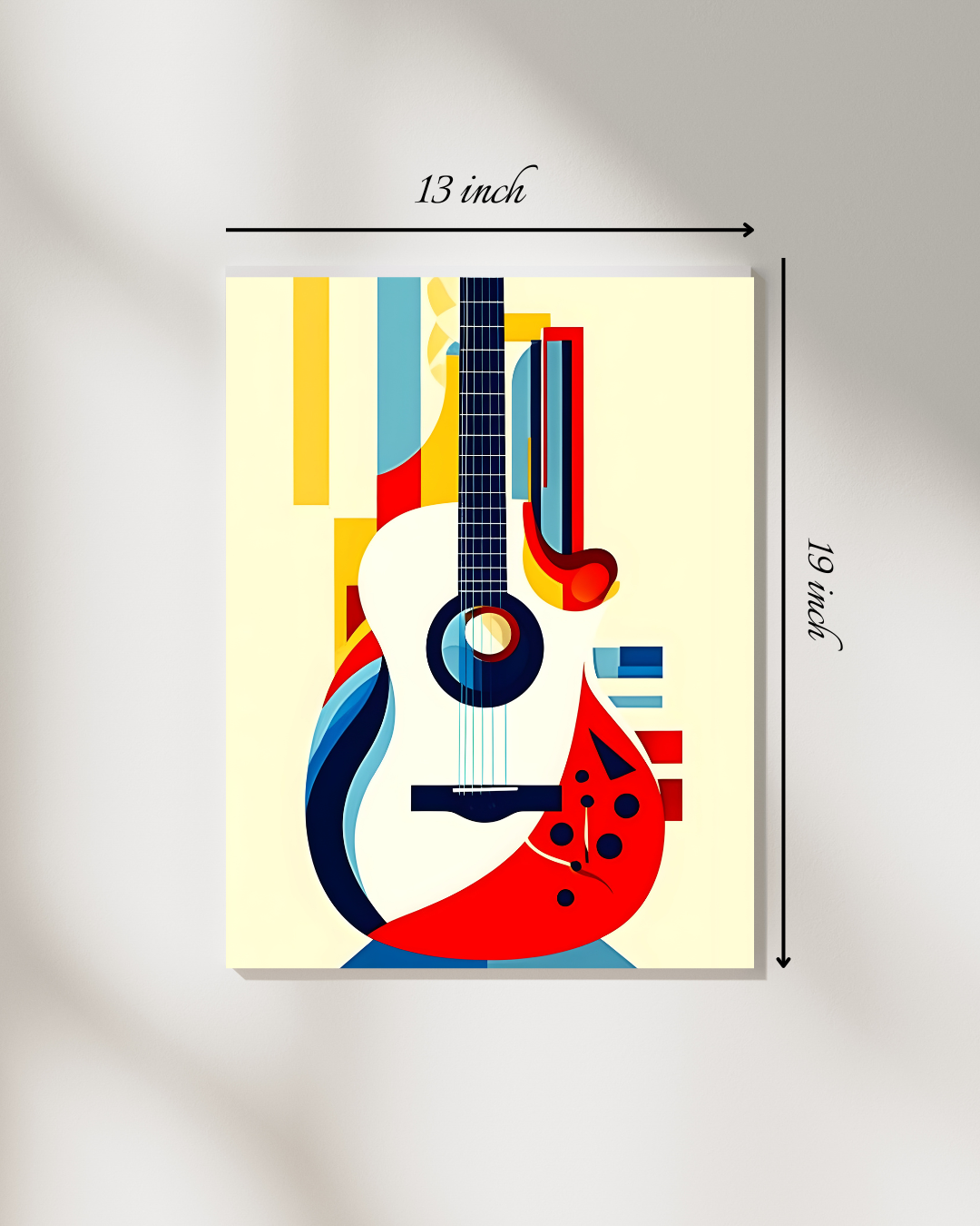 Guitar Paint Canvas Print – High Quality Wall Art