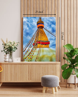 Beautiful Nepal's Boudhanath Canvas Print– High Quality Wall Art