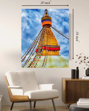 Beautiful Nepal's Boudhanath Canvas Print– High Quality Wall Art