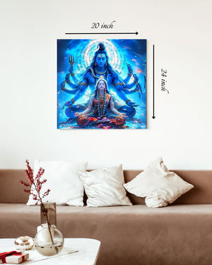 Lord Shiva and Parvati - Canvas Print – High Quality Wall Art