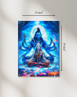 Lord Shiva and Parvati - Canvas Print – High Quality Wall Art