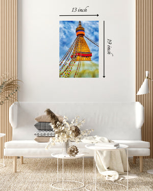 Beautiful Nepal's Boudhanath Canvas Print– High Quality Wall Art