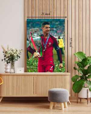 Cristiano Ronaldo Euro Cup 2016 Winner Canvas Print – High Quality Wall Art