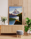 Handmade Painting of Mount Machhapuchhre Canvas Print– High Quality Wall Art