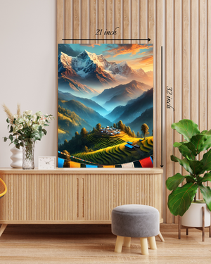 A Scenic View of Nepal Canvas Print– High Quality Wall Art