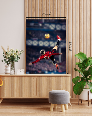 Alejandro Garnacho Bicycle kick Vs Everton Canvas Print – High Quality Wall Art