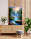 Serene Waterfall Canvas Print  – Beautiful Nature Canvas Print