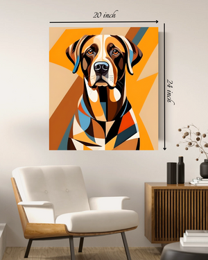 Abstract Dog Canvas Print – High Quality Wall Art