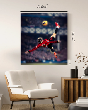 Alejandro Garnacho Bicycle kick Vs Everton Canvas Print – High Quality Wall Art