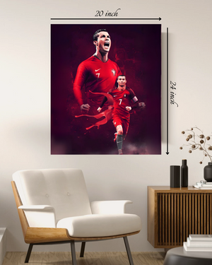 Dual Cristiano Ronaldo  Canvas Print – High Quality Wall Art