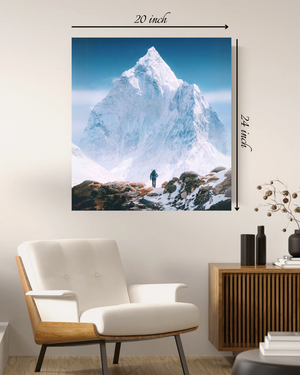 White snowed Mountain Canvas Print – Beautiful Nature Canvas Print