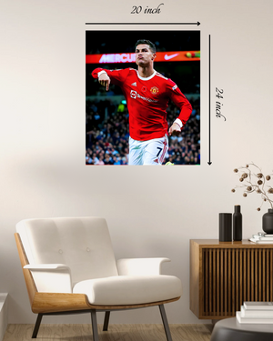 Cristiano Ronaldo Manchester United Canvas Print – High Quality Wall Art