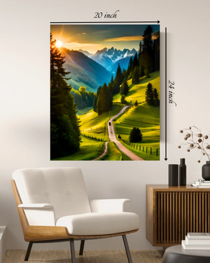 Beautiful morning sunshine Canvas Print – Beautiful Nature Canvas Print