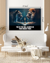 You Vs You Will Always Be Your Biggest Fight Motivational Quote – High Quality Wall Art