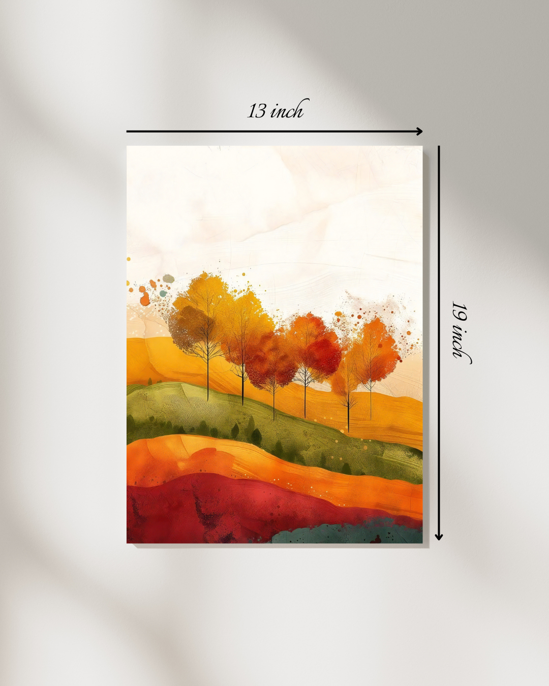 Autumn Trees Painting Canvas Print – High Quality Wall Art