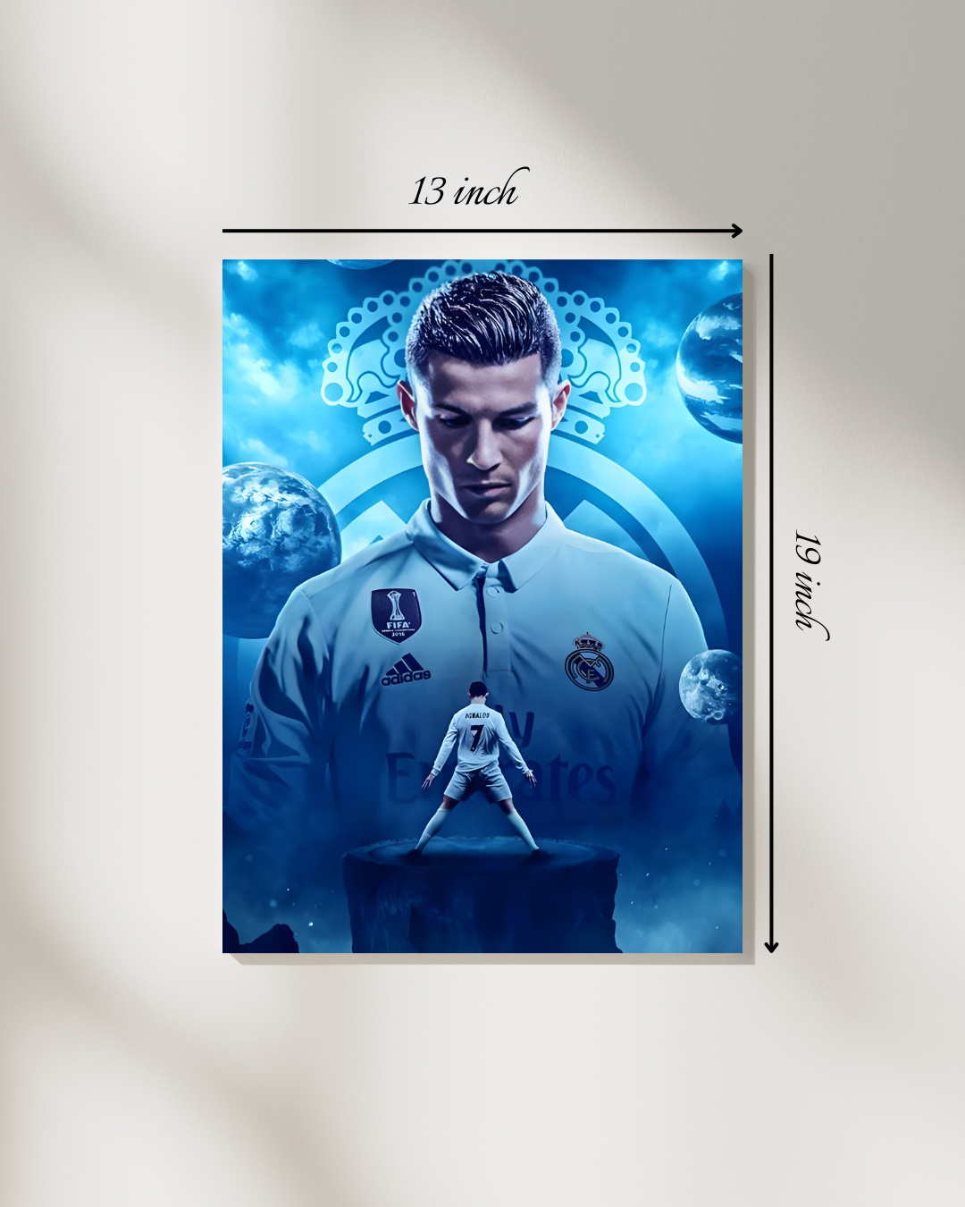 Vibrant Cristiano Ronaldo Canvas Print – High Quality Wall Art