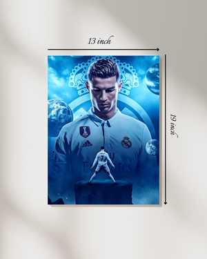 Vibrant Cristiano Ronaldo Canvas Print – High Quality Wall Art