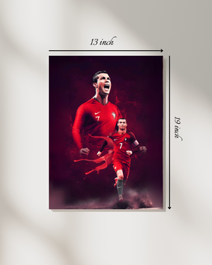 Dual Cristiano Ronaldo  Canvas Print – High Quality Wall Art