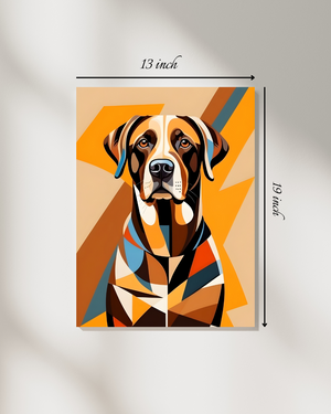 Abstract Dog Canvas Print – High Quality Wall Art